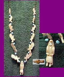Eagle Necklace 36" at $125.00