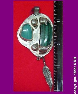 Malachite/Turquoise and silver $125.00