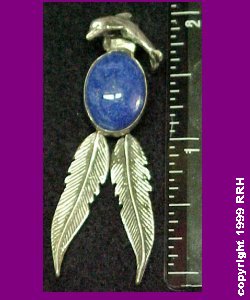 Lapis with Silver Dolphins   $48.00