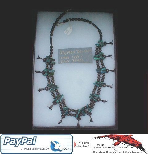 Circa 1940 Squashblossom Necklace $375.00